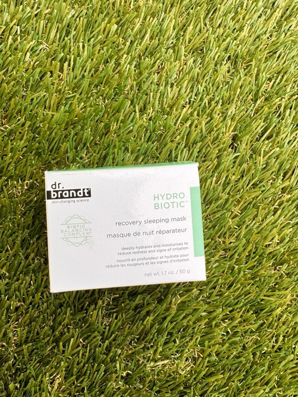Dr. Brandt Hydro Biotic Recovery Sleeping Mask - White & Mint Green